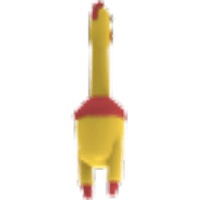 Rubber Chicken Rattle - Rare from Gifts